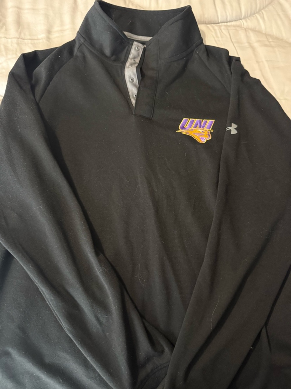 Under Armour Black Performance Pullover with Reflective Trim